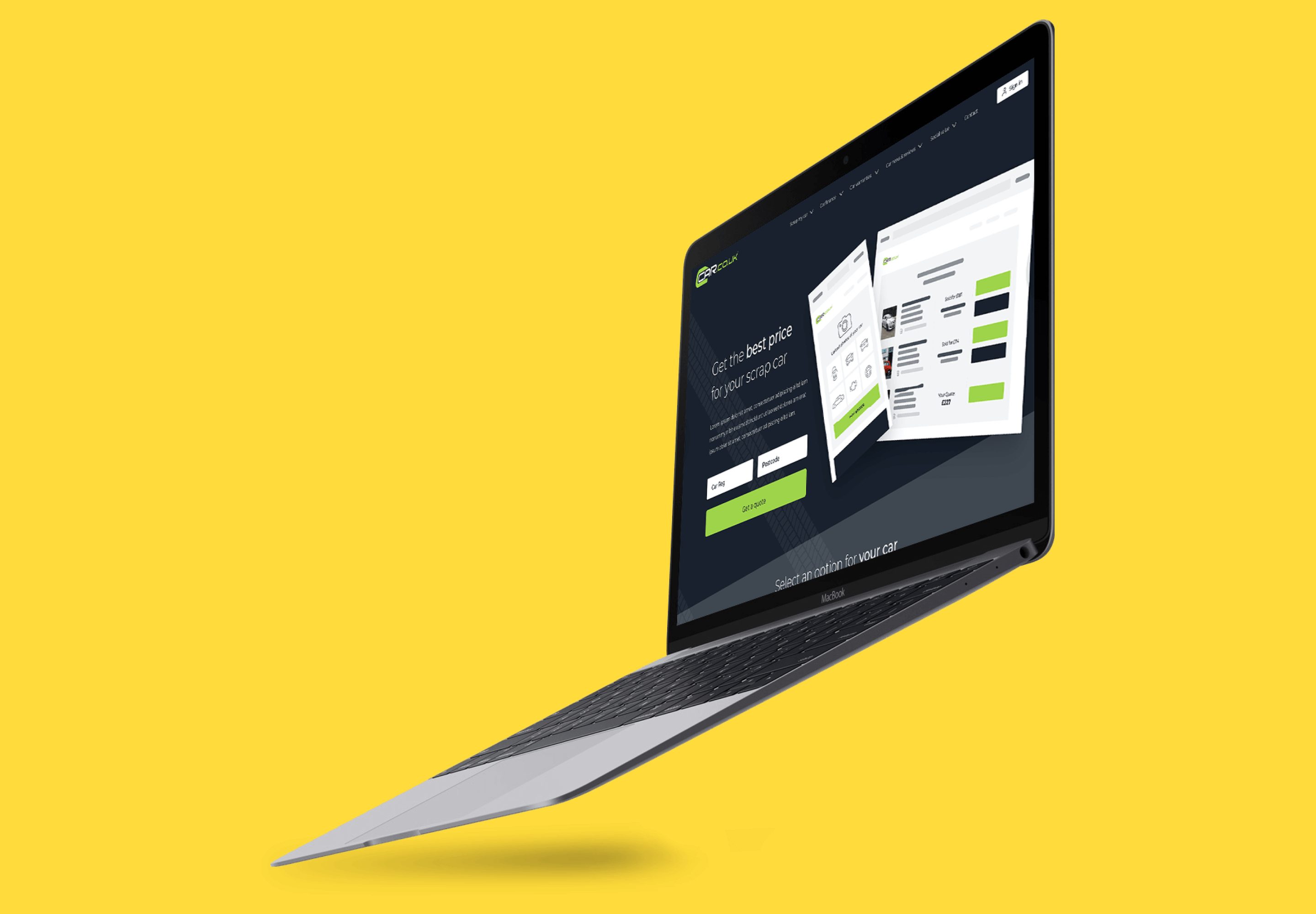 Website Interface for Car.co.uk